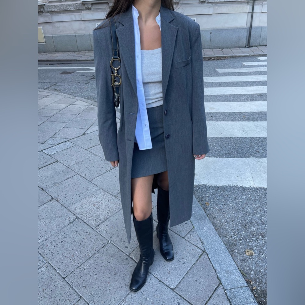Djerf Avenue Forever Coat Grey